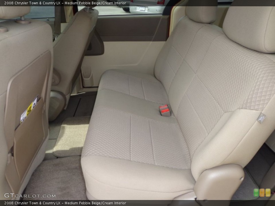 Medium Pebble Beige/Cream Interior Rear Seat for the 2008 Chrysler Town & Country LX #76241375