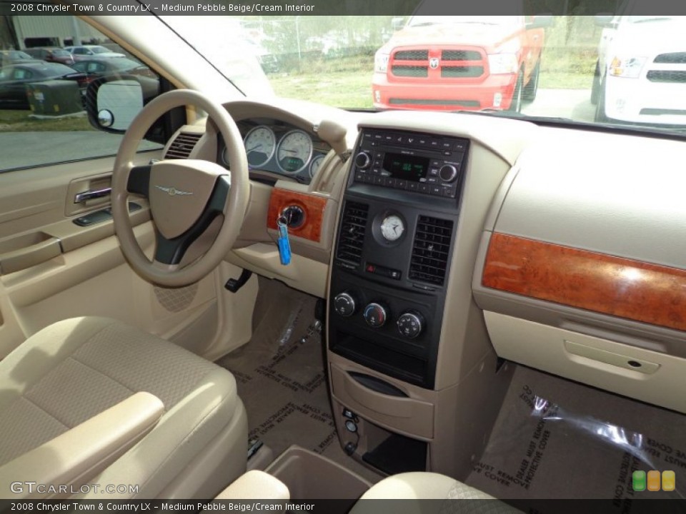 Medium Pebble Beige/Cream Interior Dashboard for the 2008 Chrysler Town & Country LX #76241501
