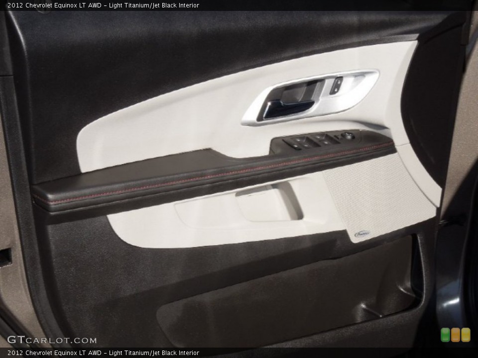 Light Titanium/Jet Black Interior Door Panel for the 2012 Chevrolet Equinox LT AWD #76242350
