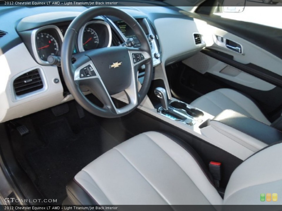 Light Titanium/Jet Black Interior Prime Interior for the 2012 Chevrolet Equinox LT AWD #76242491