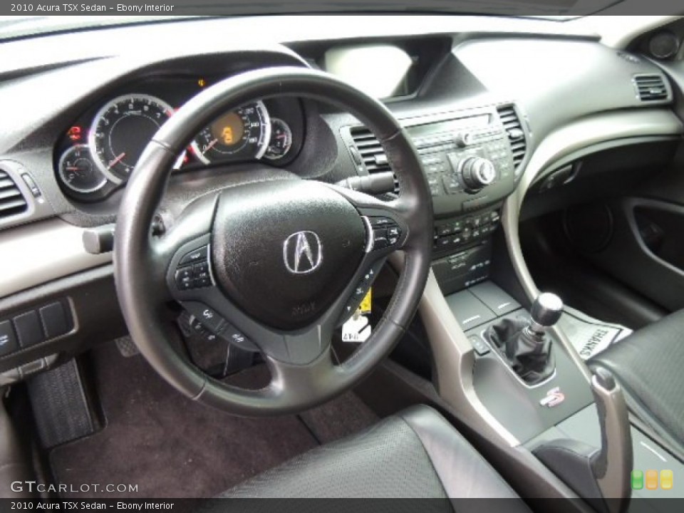 Ebony Interior Prime Interior for the 2010 Acura TSX Sedan #76242584