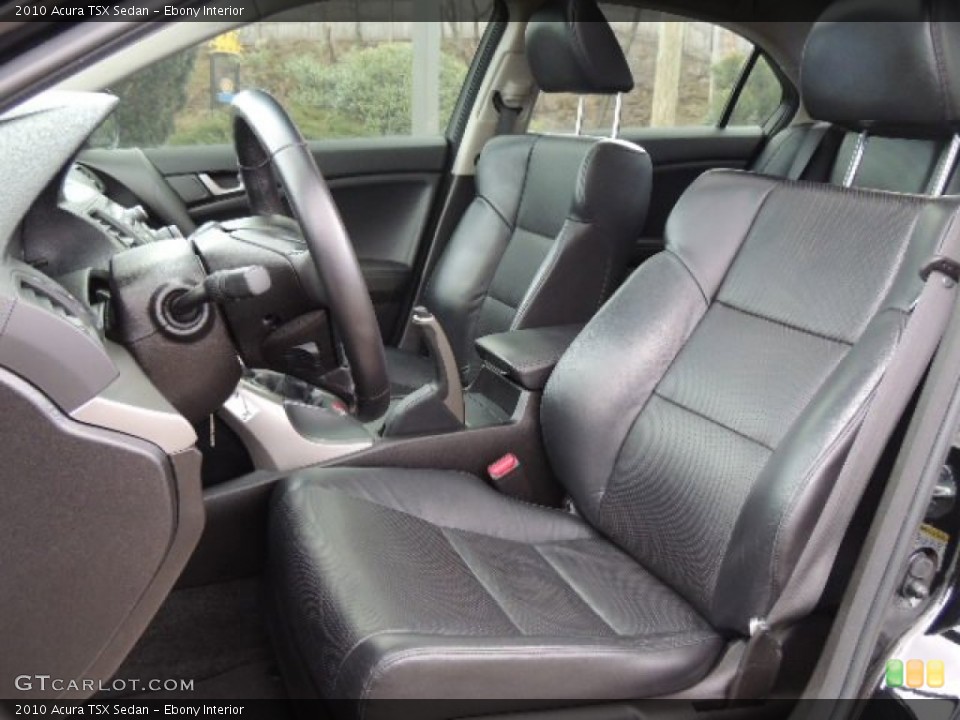 Ebony Interior Front Seat for the 2010 Acura TSX Sedan #76242599