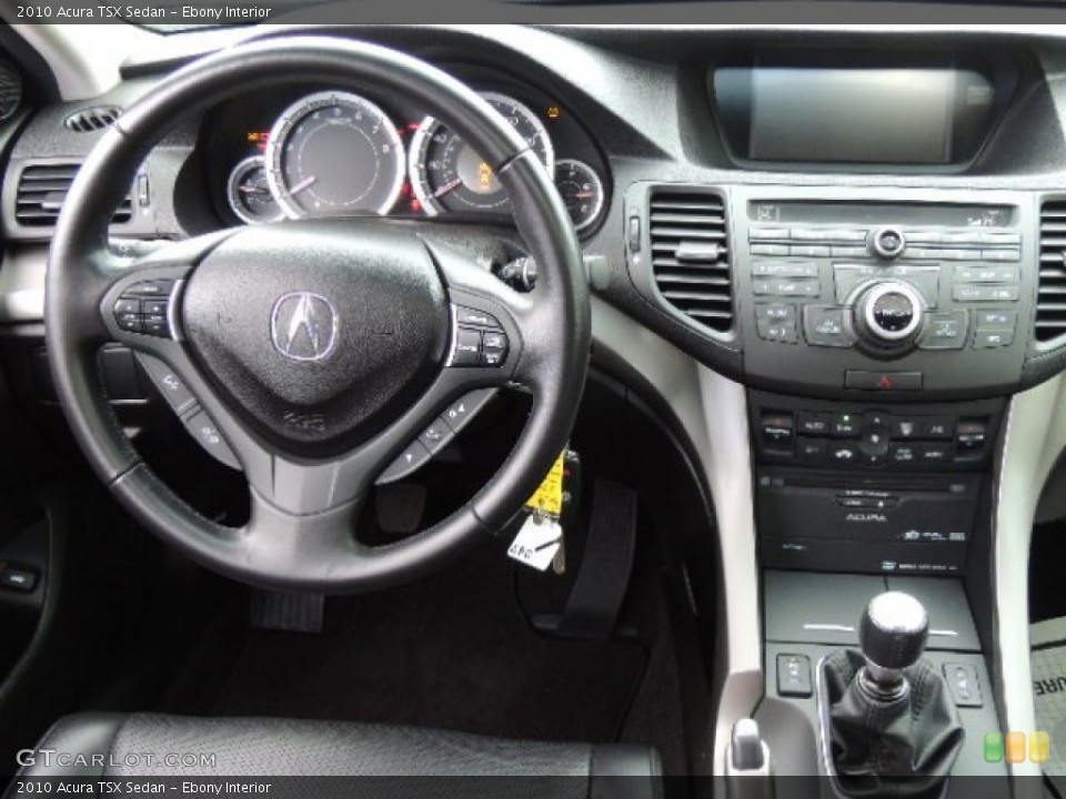 Ebony Interior Dashboard for the 2010 Acura TSX Sedan #76242608