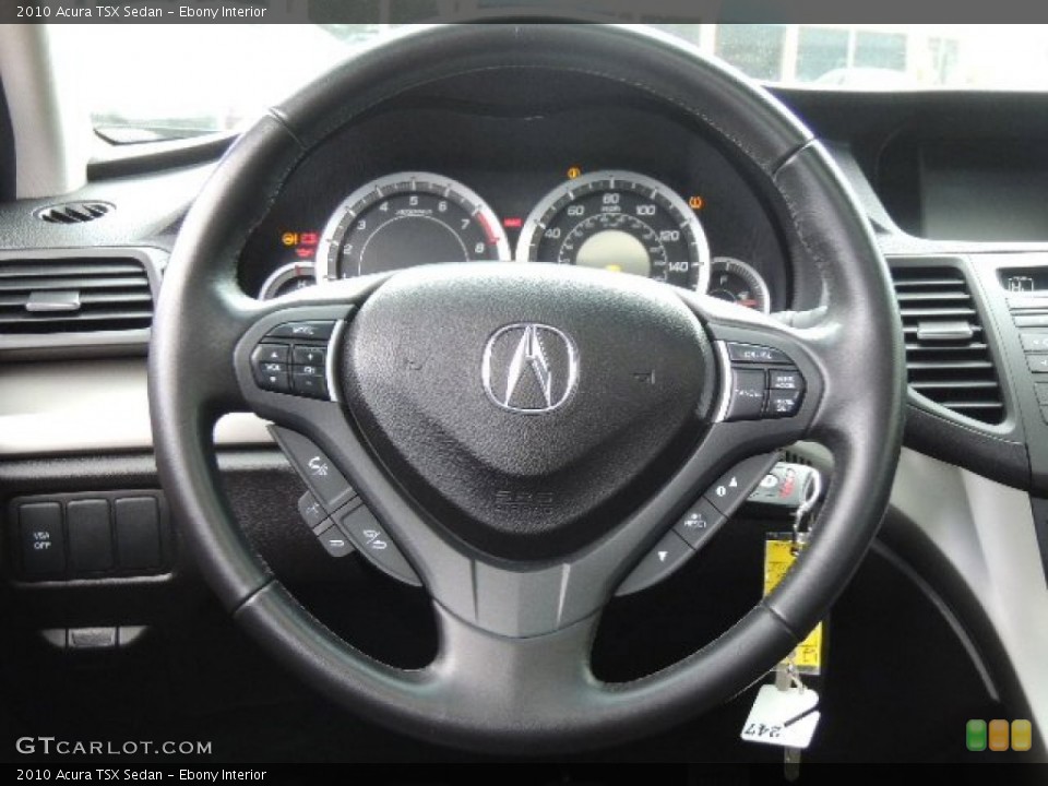 Ebony Interior Steering Wheel for the 2010 Acura TSX Sedan #76242632