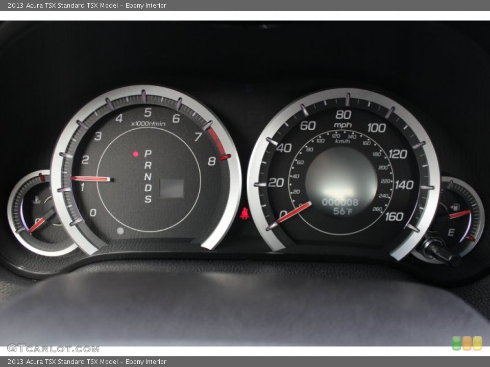 Ebony Interior Gauges for the 2013 Acura TSX  #76242643
