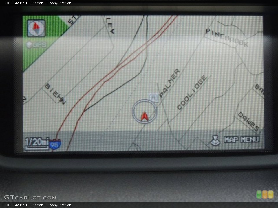 Ebony Interior Navigation for the 2010 Acura TSX Sedan #76242668