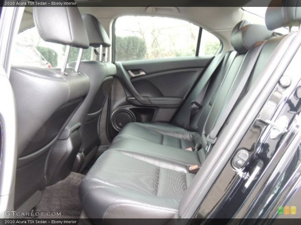 Ebony Interior Rear Seat for the 2010 Acura TSX Sedan #76242677