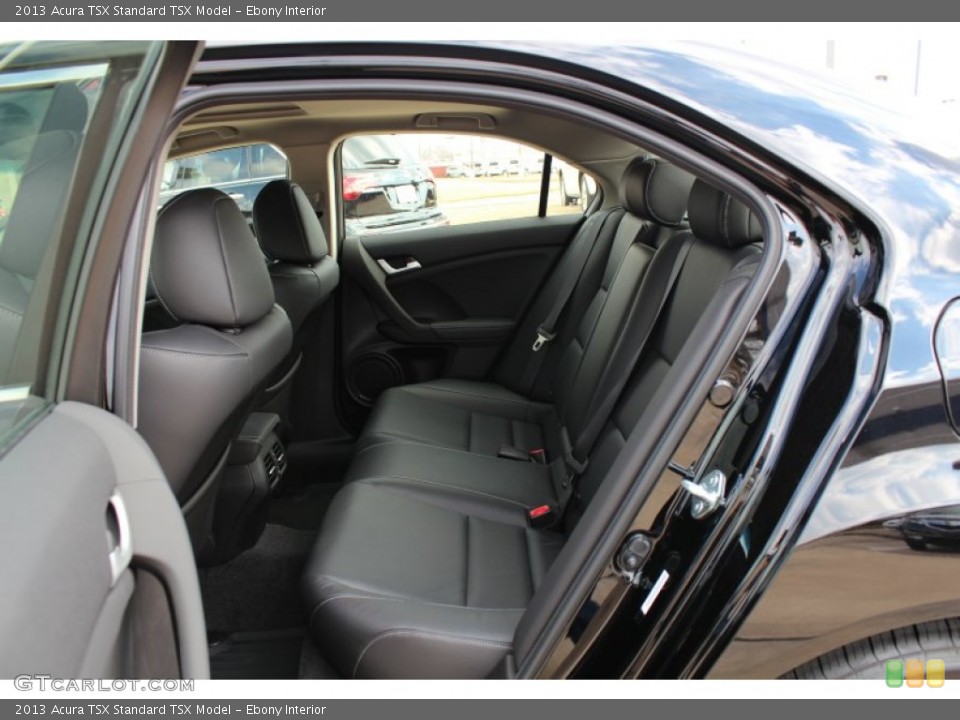 Ebony Interior Rear Seat for the 2013 Acura TSX  #76242701