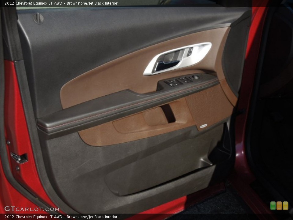 Brownstone/Jet Black Interior Door Panel for the 2012 Chevrolet Equinox LT AWD #76242767