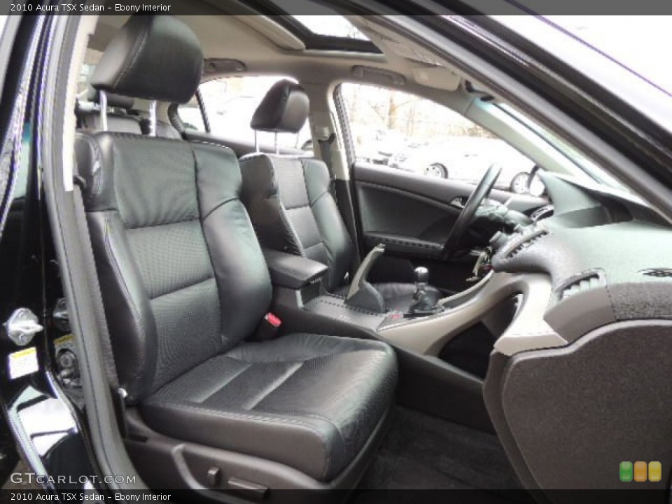 Ebony Interior Front Seat for the 2010 Acura TSX Sedan #76242773