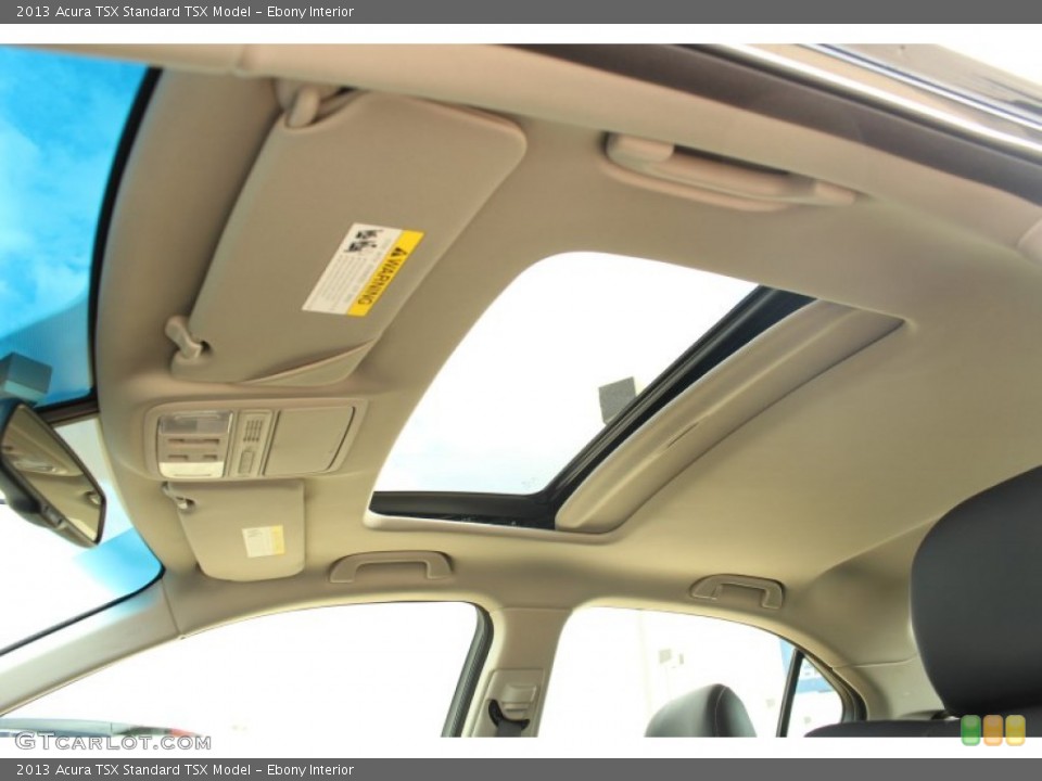 Ebony Interior Sunroof for the 2013 Acura TSX  #76242793