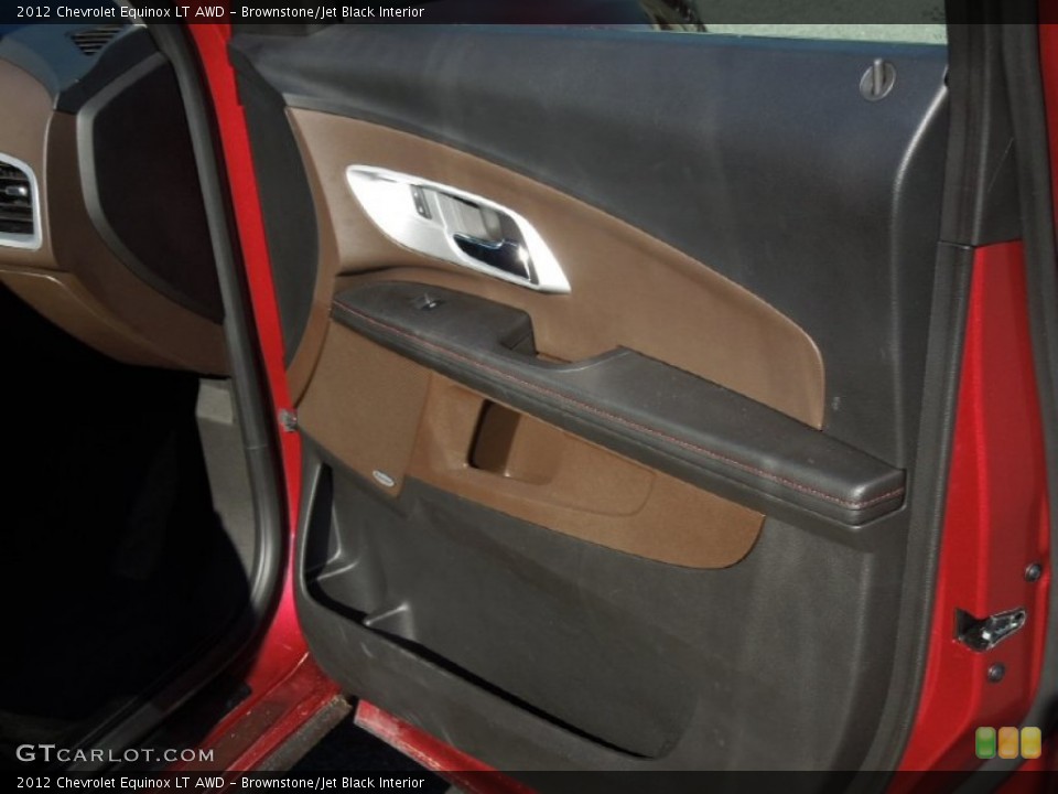 Brownstone/Jet Black Interior Door Panel for the 2012 Chevrolet Equinox LT AWD #76242869