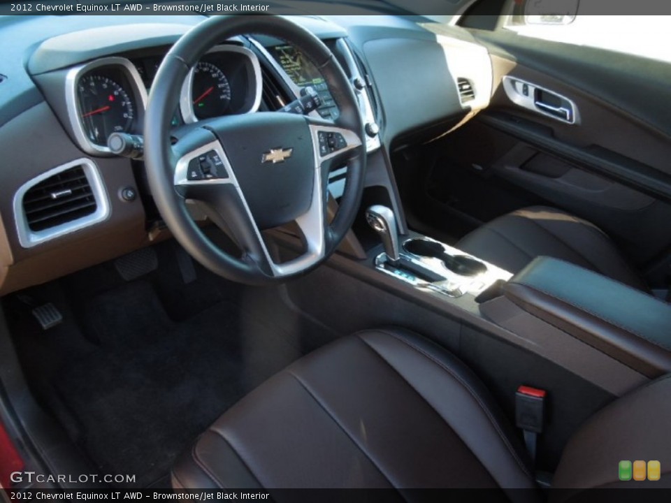 Brownstone/Jet Black Interior Prime Interior for the 2012 Chevrolet Equinox LT AWD #76242950
