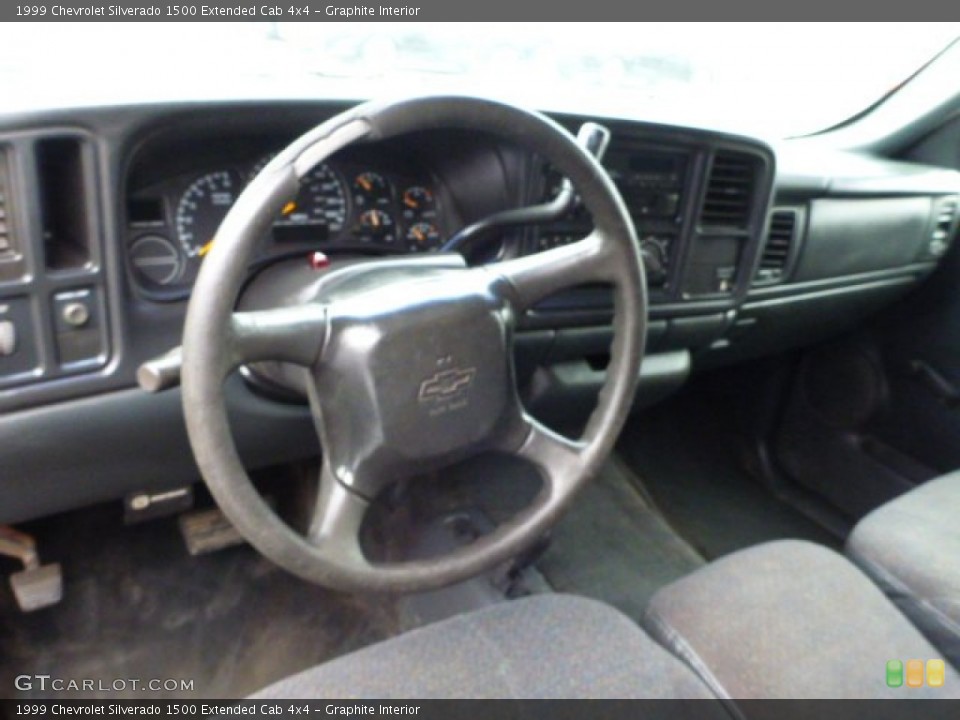 Graphite Interior Dashboard for the 1999 Chevrolet Silverado 1500 Extended Cab 4x4 #76243505