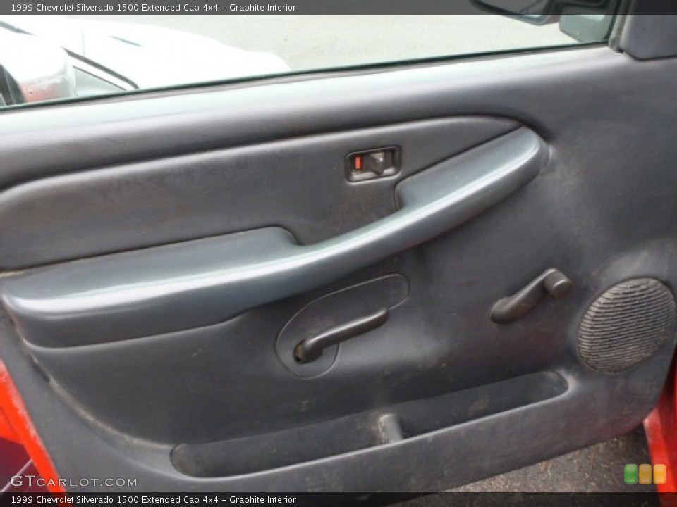 Graphite Interior Door Panel for the 1999 Chevrolet Silverado 1500 Extended Cab 4x4 #76243519