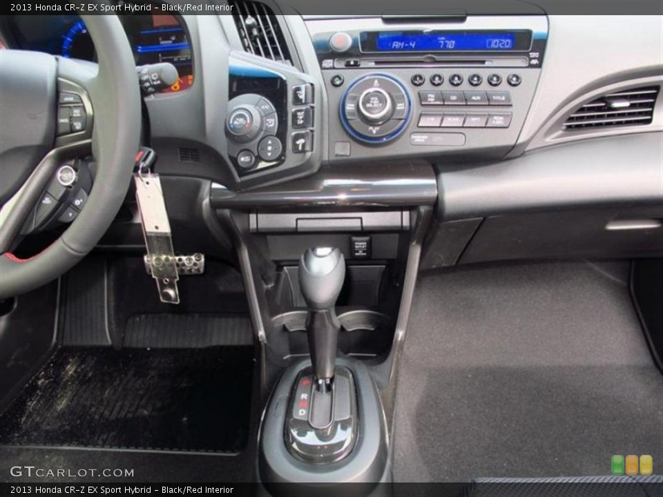 Black/Red Interior Controls for the 2013 Honda CR-Z EX Sport Hybrid #76244372