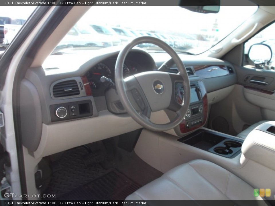 Light Titanium/Dark Titanium Interior Prime Interior for the 2011 Chevrolet Silverado 1500 LTZ Crew Cab #76245272