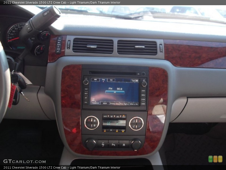 Light Titanium/Dark Titanium Interior Controls for the 2011 Chevrolet Silverado 1500 LTZ Crew Cab #76245305