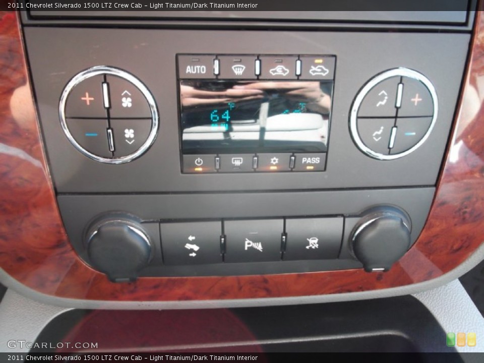 Light Titanium/Dark Titanium Interior Controls for the 2011 Chevrolet Silverado 1500 LTZ Crew Cab #76245338
