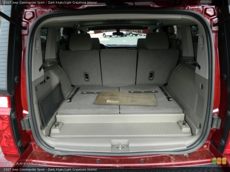Dark Khaki/Light Graystone Interior Trunk for the 2007 Jeep Commander Sport #76245602