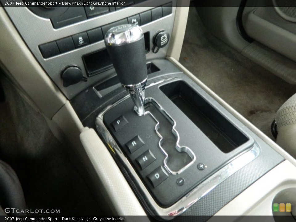 Dark Khaki/Light Graystone Interior Transmission for the 2007 Jeep Commander Sport #76245722