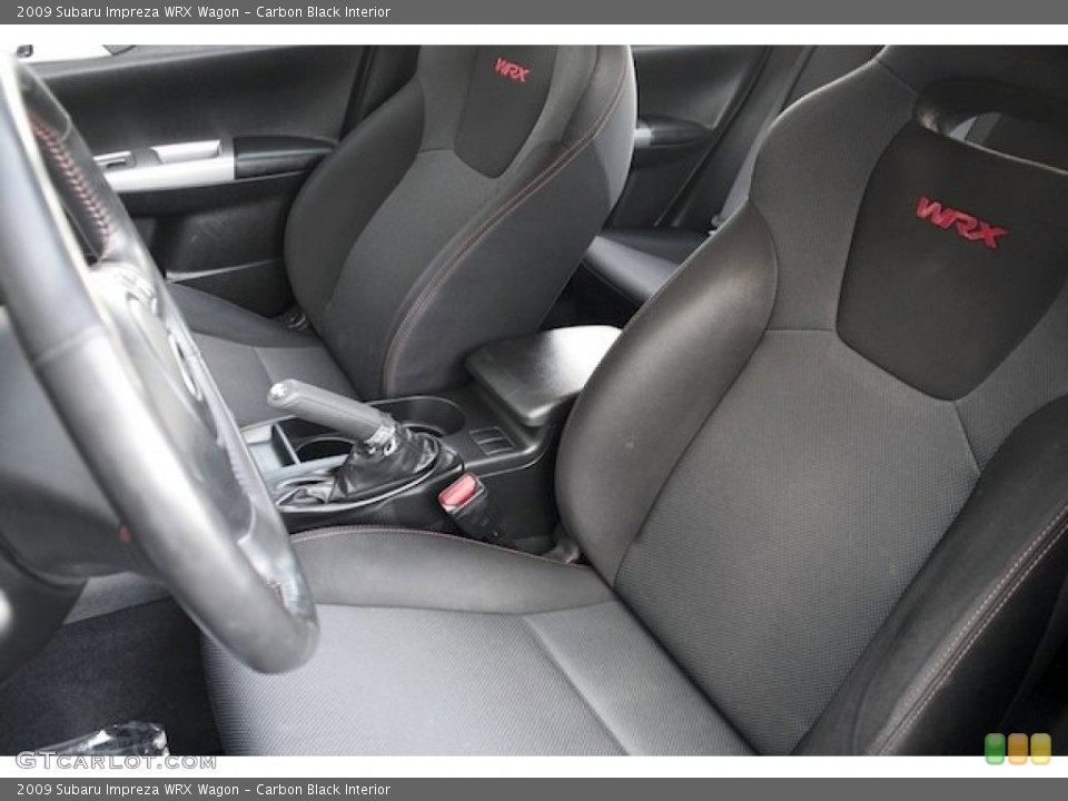 Carbon Black Interior Front Seat for the 2009 Subaru Impreza WRX Wagon #76246832
