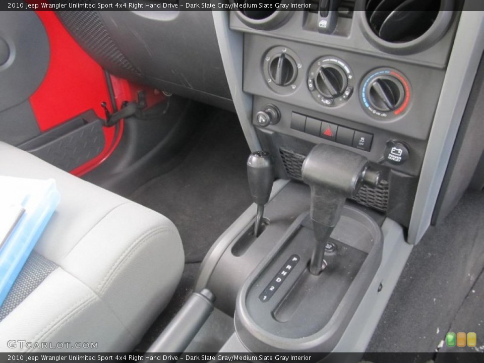 Dark Slate Gray/Medium Slate Gray Interior Transmission for the 2010 Jeep Wrangler Unlimited Sport 4x4 Right Hand Drive #76247138