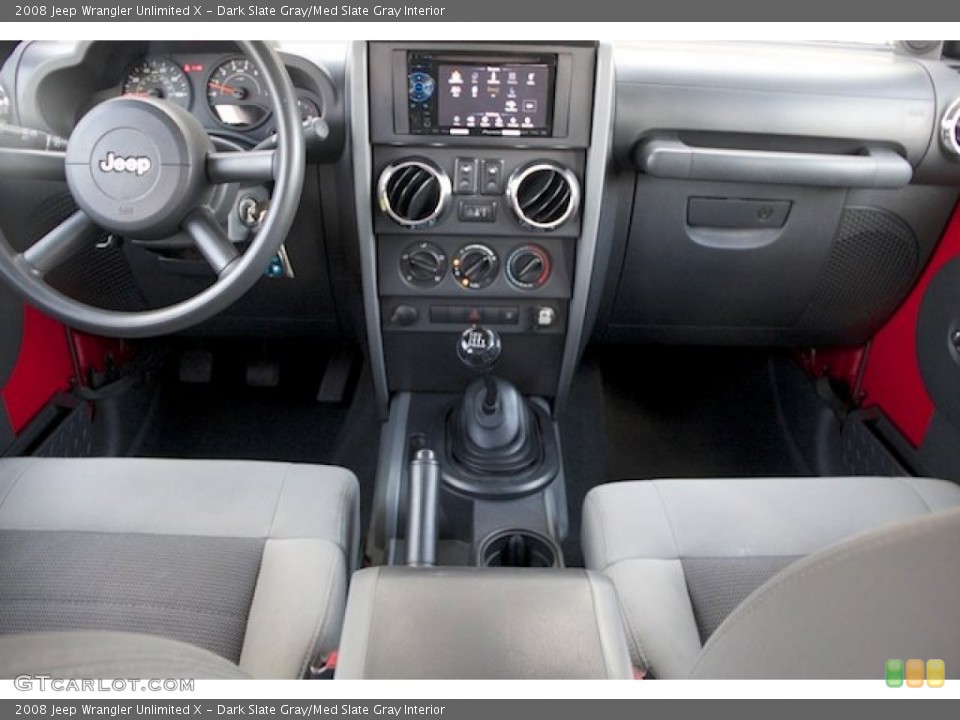 Dark Slate Gray/Med Slate Gray Interior Dashboard for the 2008 Jeep Wrangler Unlimited X #76247200