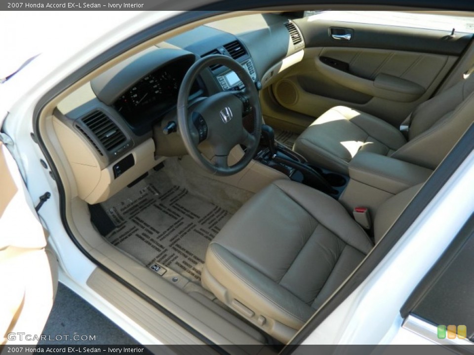 Ivory Interior Prime Interior for the 2007 Honda Accord EX-L Sedan #76247378