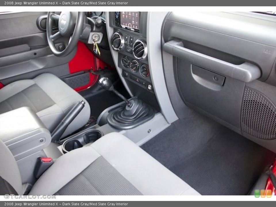 Dark Slate Gray/Med Slate Gray Interior Photo for the 2008 Jeep Wrangler Unlimited X #76247438