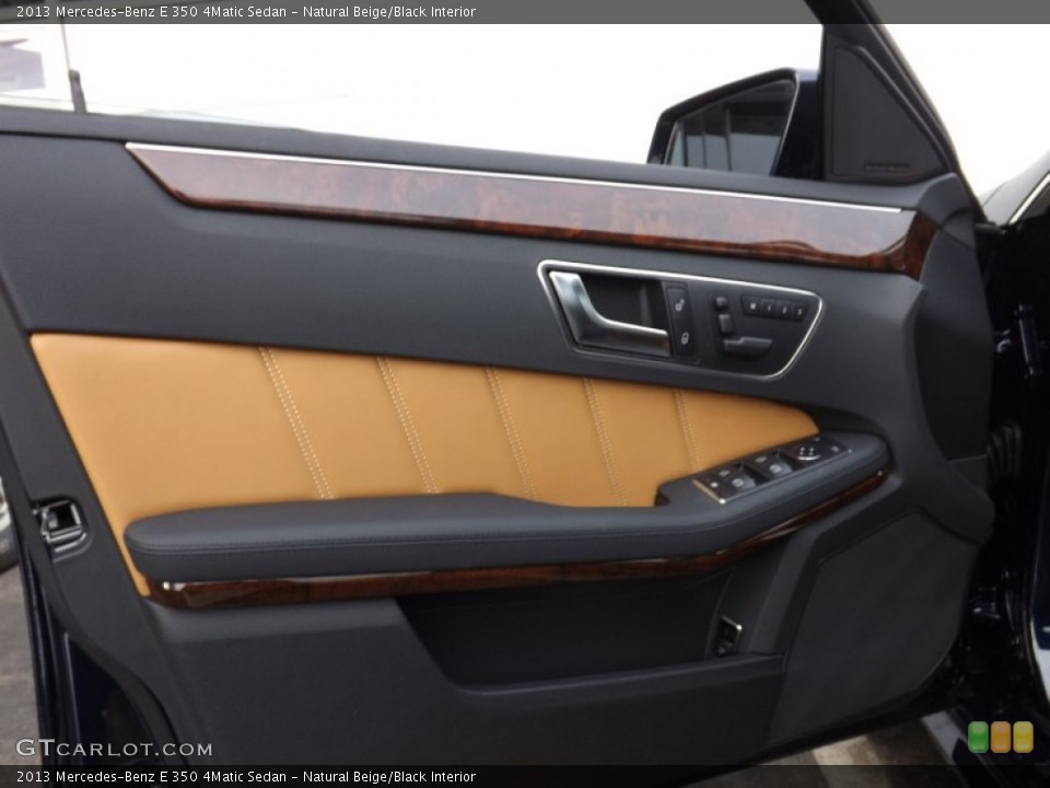 Natural Beige/Black Interior Door Panel for the 2013 Mercedes-Benz E 350 4Matic Sedan #76249058