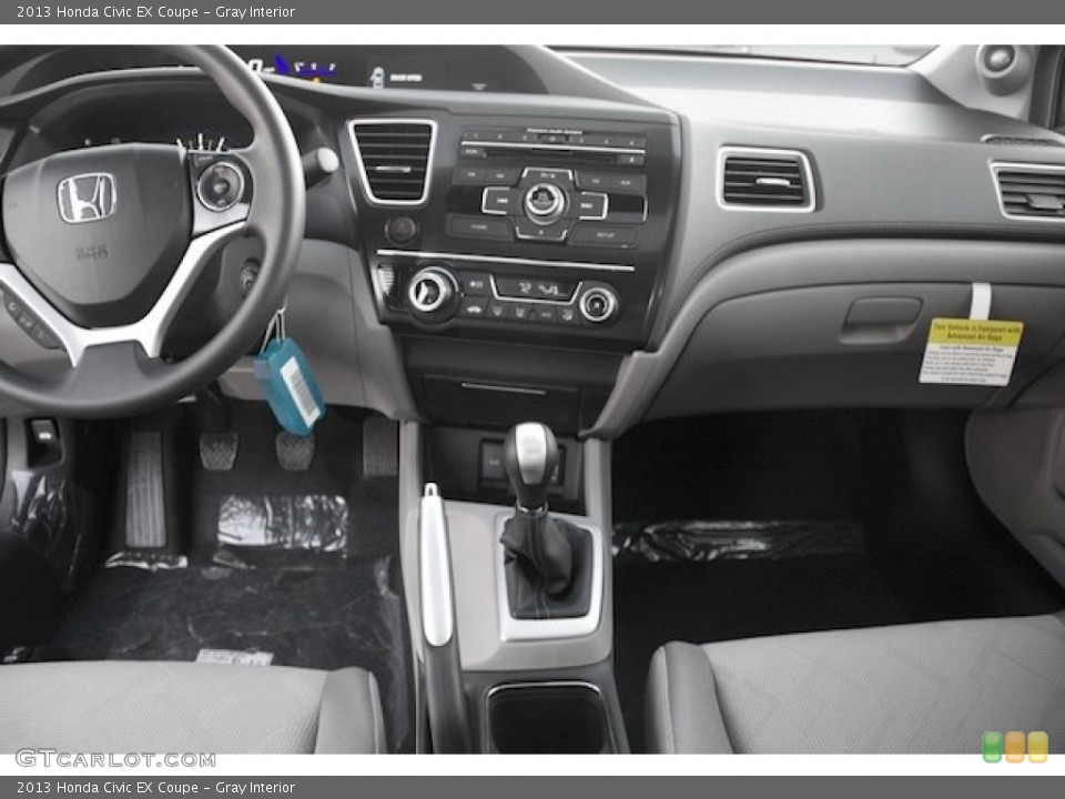Gray Interior Dashboard for the 2013 Honda Civic EX Coupe #76249493