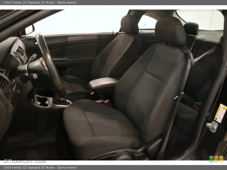 Ebony Interior Front Seat for the 2009 Pontiac G5  #76251056