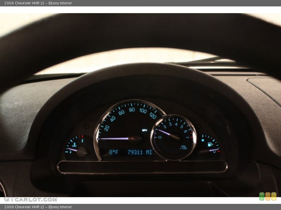 Ebony Interior Gauges for the 2009 Chevrolet HHR LS #76251650