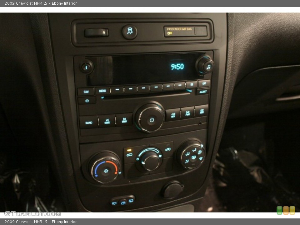 Ebony Interior Controls for the 2009 Chevrolet HHR LS #76251682
