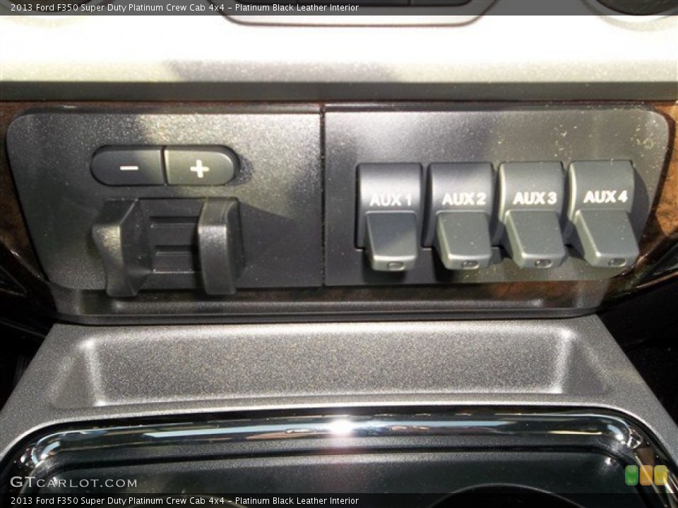 Platinum Black Leather Interior Controls for the 2013 Ford F350 Super Duty Platinum Crew Cab 4x4 #76252277
