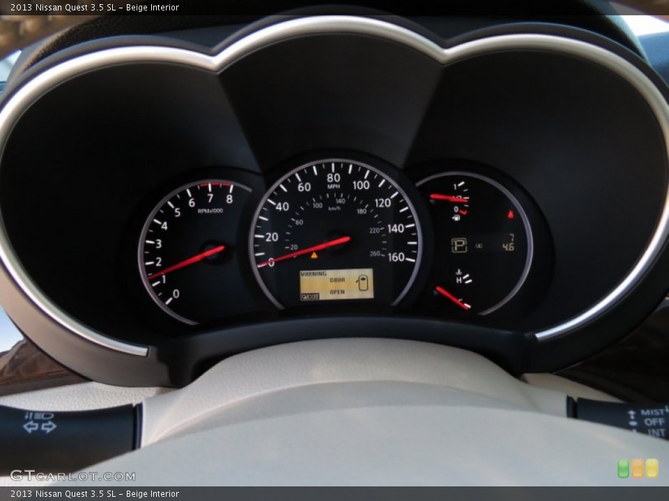 Beige Interior Gauges for the 2013 Nissan Quest 3.5 SL #76252399