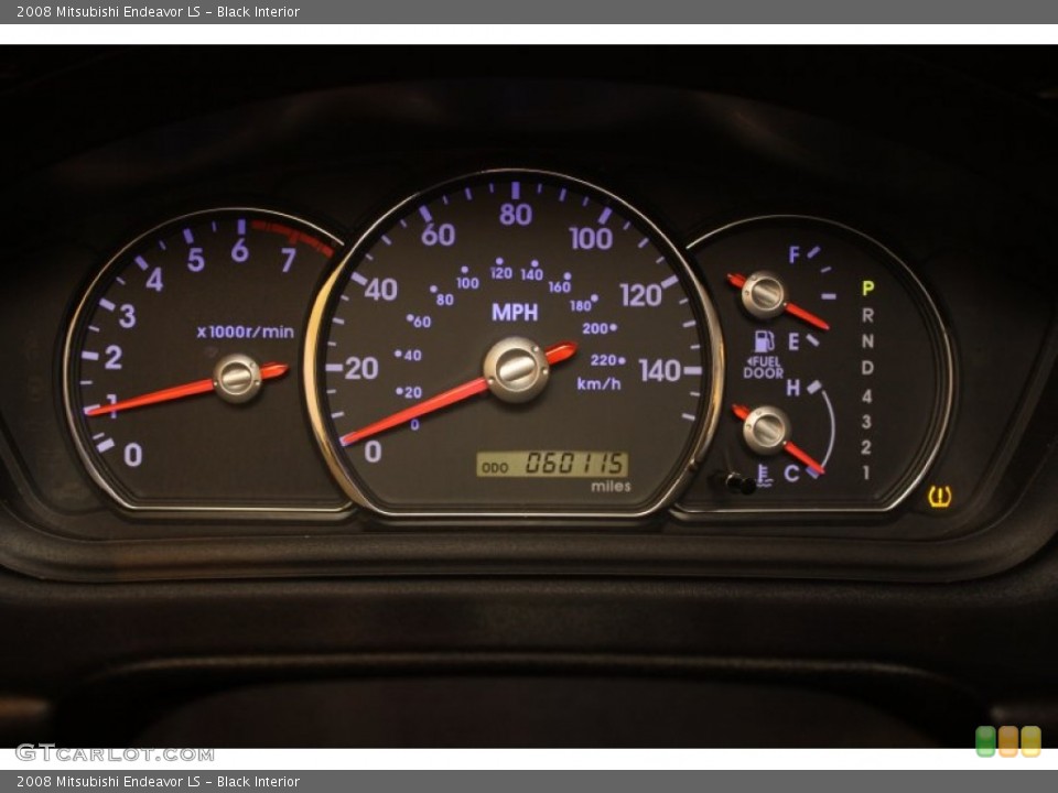 Black Interior Gauges for the 2008 Mitsubishi Endeavor LS #76252481