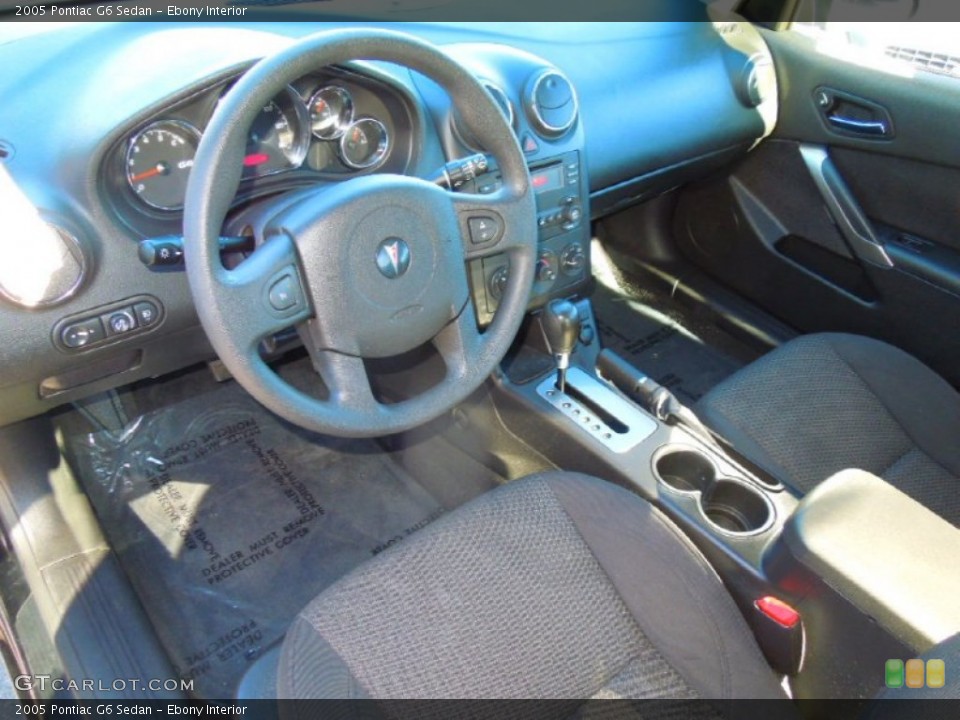 Ebony Interior Prime Interior for the 2005 Pontiac G6 Sedan #76255418