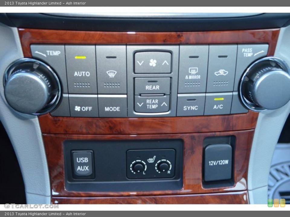 Ash Interior Controls for the 2013 Toyota Highlander Limited #76255967