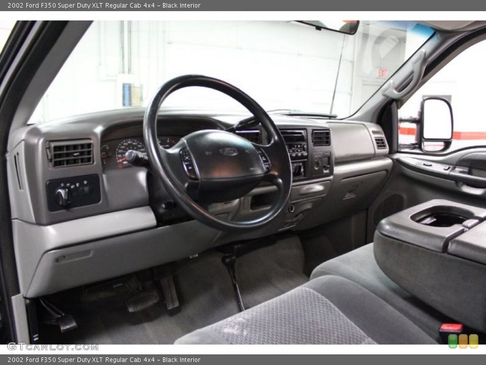 Black Interior Prime Interior for the 2002 Ford F350 Super Duty XLT Regular Cab 4x4 #76256237