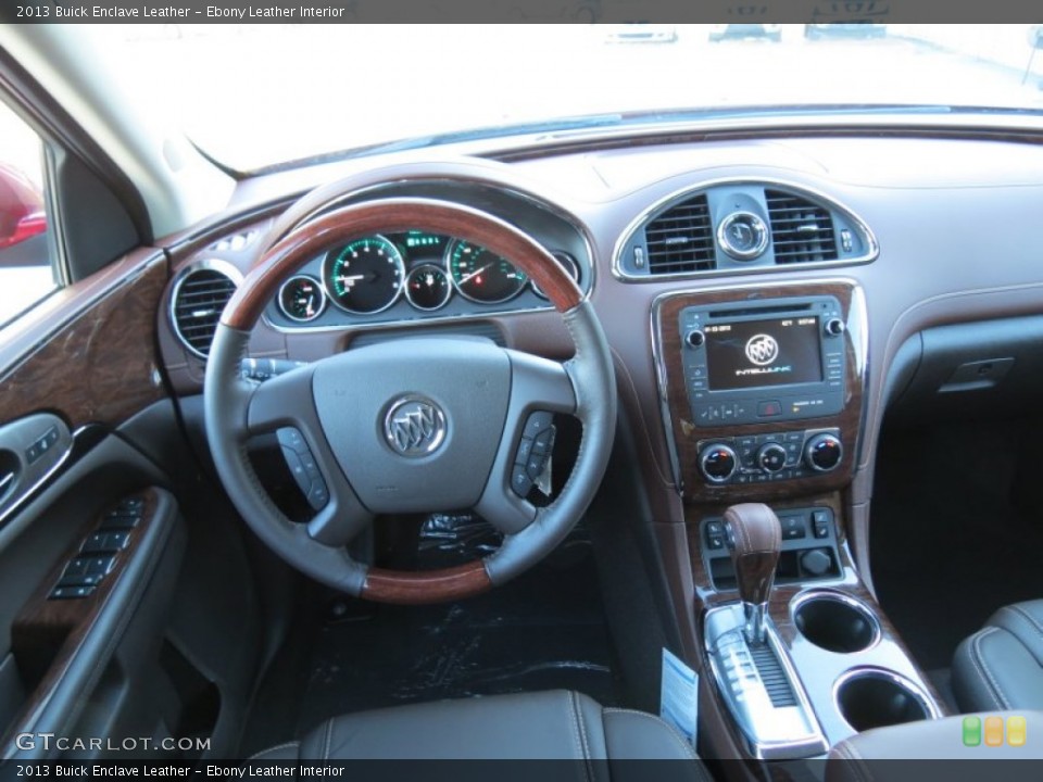 Ebony Leather Interior Dashboard for the 2013 Buick Enclave Leather #76256666