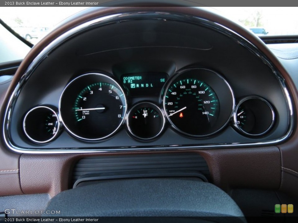 Ebony Leather Interior Gauges for the 2013 Buick Enclave Leather #76256693