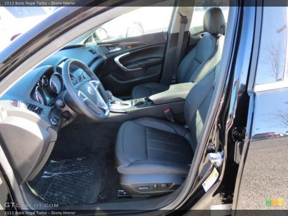 Ebony Interior Front Seat for the 2013 Buick Regal Turbo #76257098
