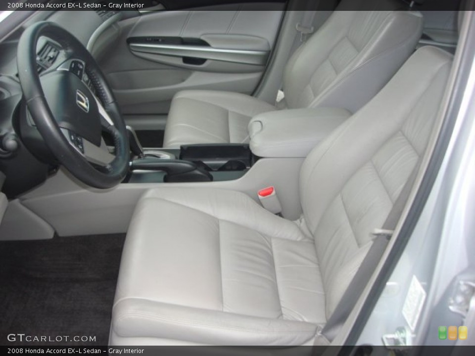 Gray Interior Front Seat for the 2008 Honda Accord EX-L Sedan #76257284