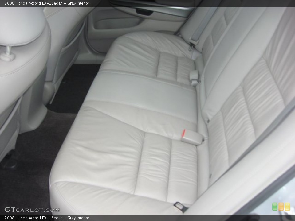 Gray Interior Rear Seat for the 2008 Honda Accord EX-L Sedan #76257288