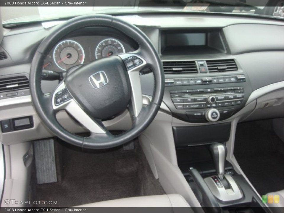 Gray Interior Dashboard for the 2008 Honda Accord EX-L Sedan #76257302