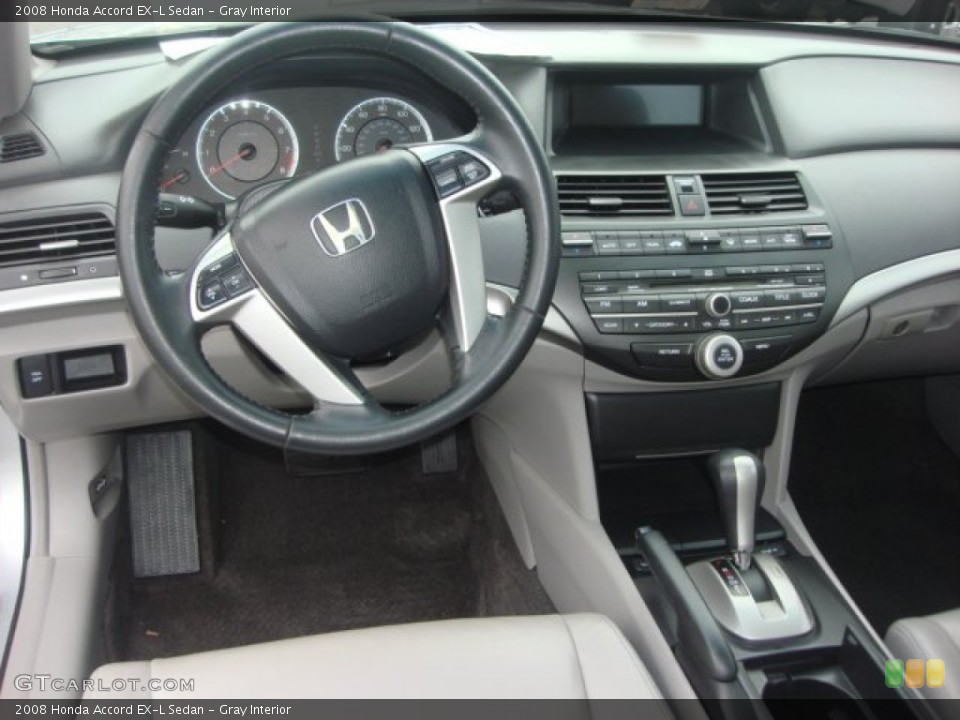 Gray Interior Dashboard for the 2008 Honda Accord EX-L Sedan #76257335