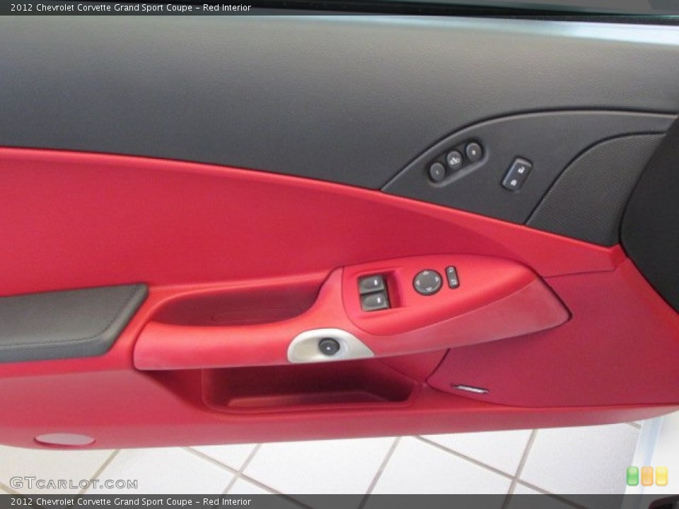 Red Interior Door Panel for the 2012 Chevrolet Corvette Grand Sport Coupe #76257748