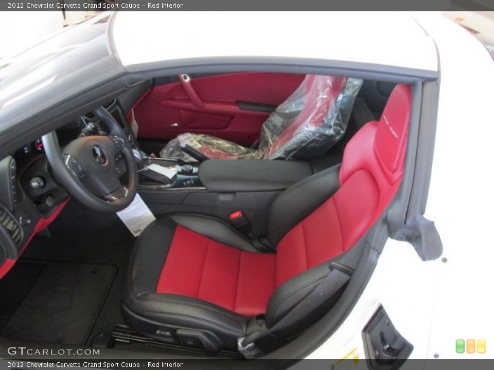 Red Interior Front Seat for the 2012 Chevrolet Corvette Grand Sport Coupe #76257762